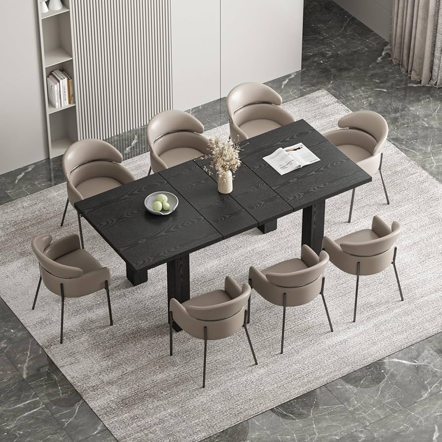 Amazon.com - Extendable Dining Table for 6-10 Person, 55